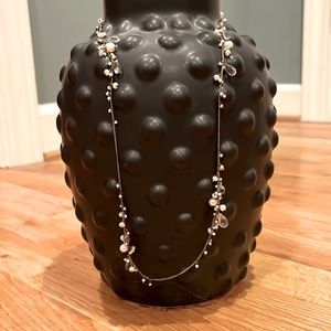 Alexis Bittar pearl and crystal station necklace